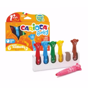 ΜΑΡΚΑΔΟΡΟΙ CARIOCA BABY JUMBO 1+ TEDDY 6 χρωμ.